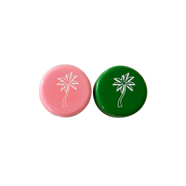 Backgammon Men - Palm Tree Pink & Green - Custom Game Tables