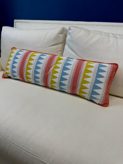 Thibaut Lomita Stripe Lumbar Pillow 11 x 30