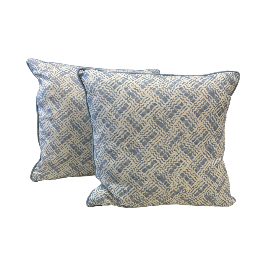 Blue Waves 20" Pillows S/2