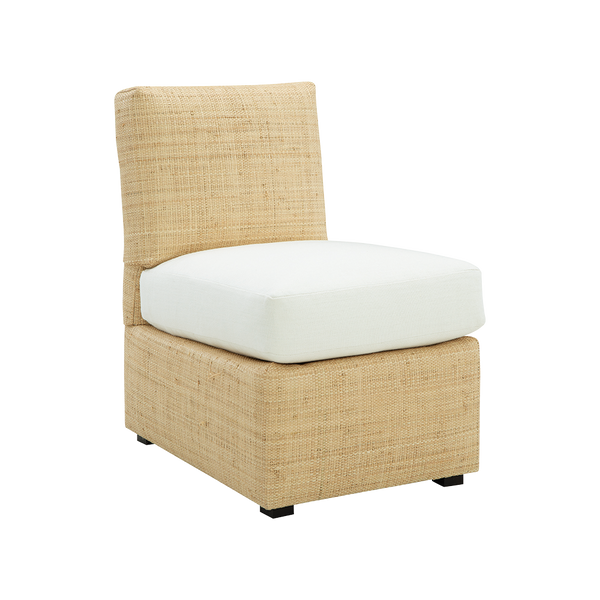 Raffia Slipper Chair - Small Space