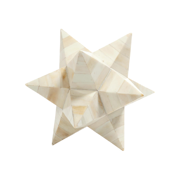 Star Sculpture  - White Bone - 2024 holiday gift guide