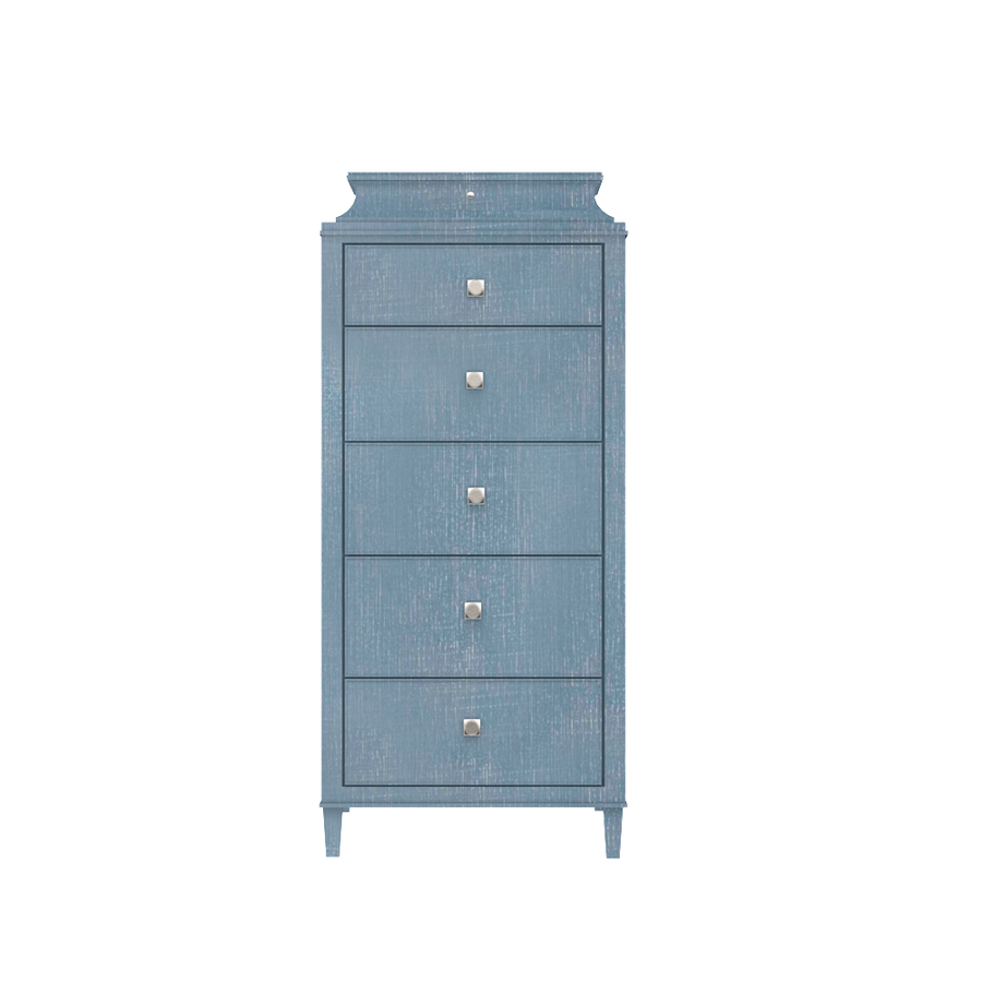 Rowayton Bachelorette Chest in Denim Blue Finish