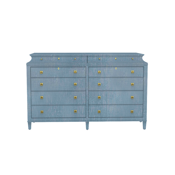 Rowayton Double Chest in Denim Blue Finish - Denim Finish Collection