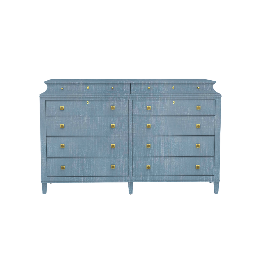 Rowayton Double Chest in Denim Blue Finish