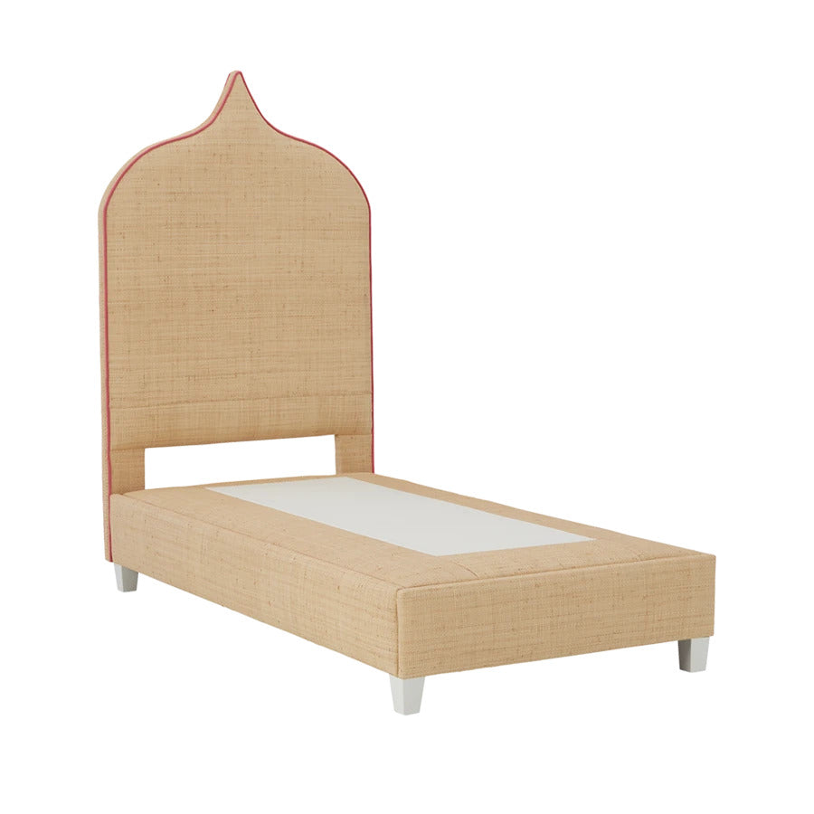 Taj Platform Bed in Natural Raffia